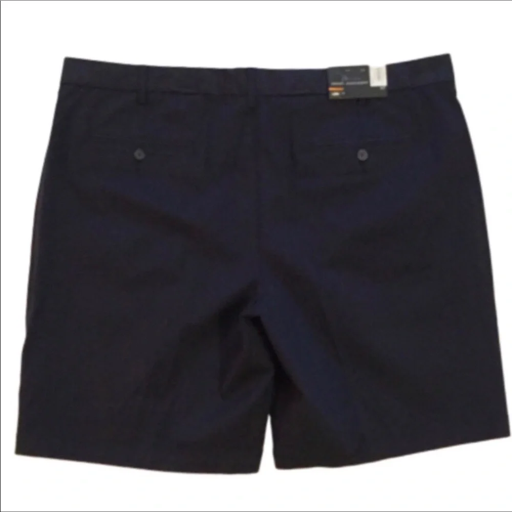Marc Anthony Navy Luxury Textured Twill Slim Fit Shorts 42 NWT